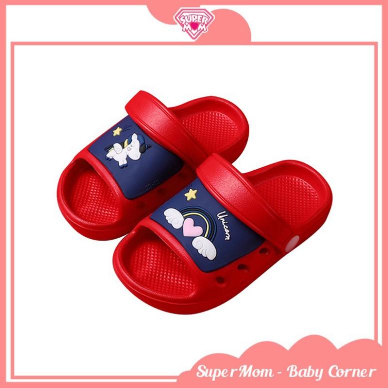 Dép sục hở mũi siêu nhẹ họa tiết hoạt hình dễ thương cho bé - Supermom &amp; Baby