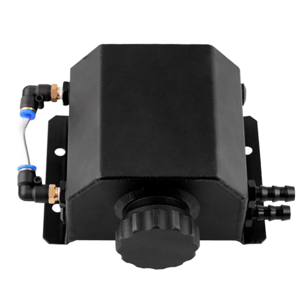 Bottle Reservoir Water Tank Radiator Overflow Aluminum Coolant W/ Cap Universal