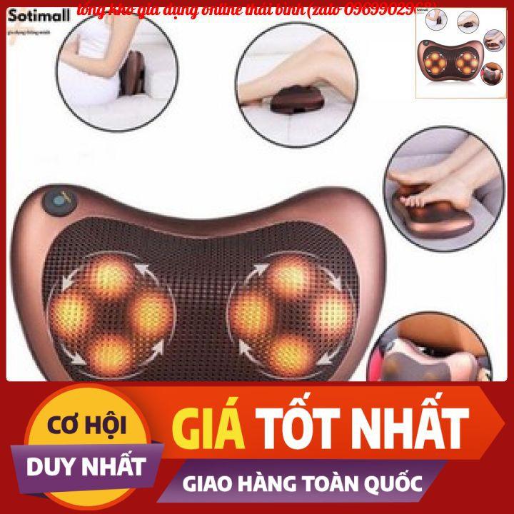 {ảnh thực} Gối Massage Hồng Ngoại 8 Bi,Gối Massage Hồng Ngoại Đa Năng