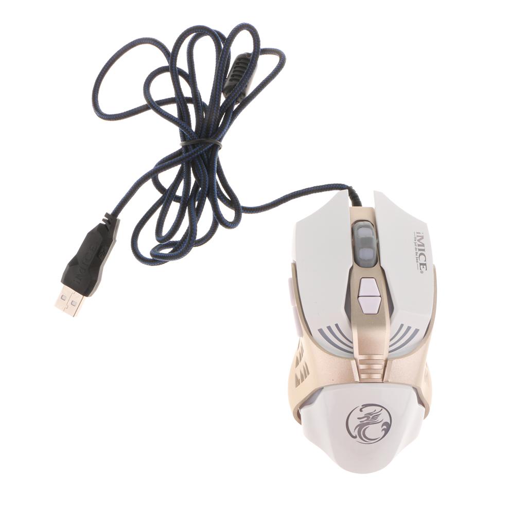 USB Wired Professional Gaming Mouse Mechanical Programming Game Mice Black