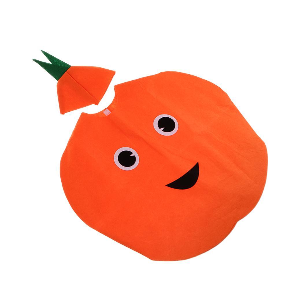 2x Orange Costume Grape Fruit Non-Woven Fabric Kids One Piece Ornament Beach Lightweight Glasses Costume Game Party