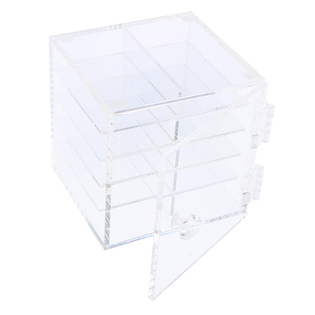 Acrylic 10 Tier False Eyelash Display Storage Case Organizer Glue Pallet Box
