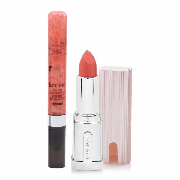 Bộ Son Môi Và Son Bóng Dưỡng Lareine Signature Lipstick #P6 Renoma_Py03