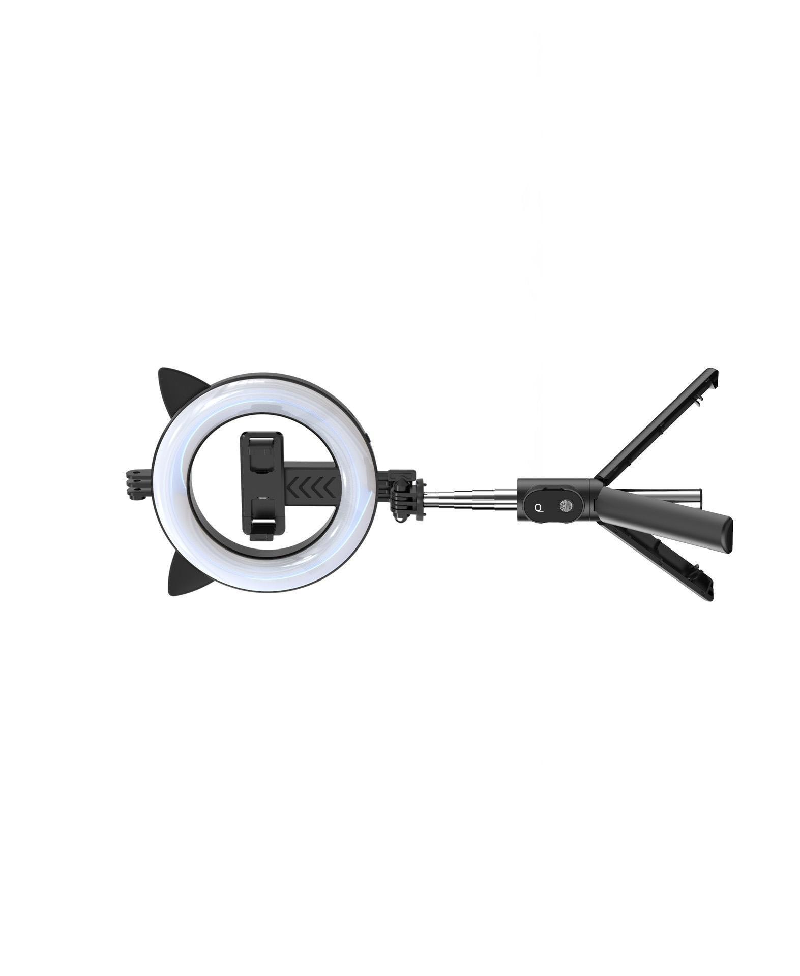Phong cách mới nhất LED vòng điều chỉnh lấp đầy ánh sáng Gậy chụp ảnh tự sướng Bluetooth làm đẹp chụp ảnh trực tiếp chân máy ảnh tự sướng di động
