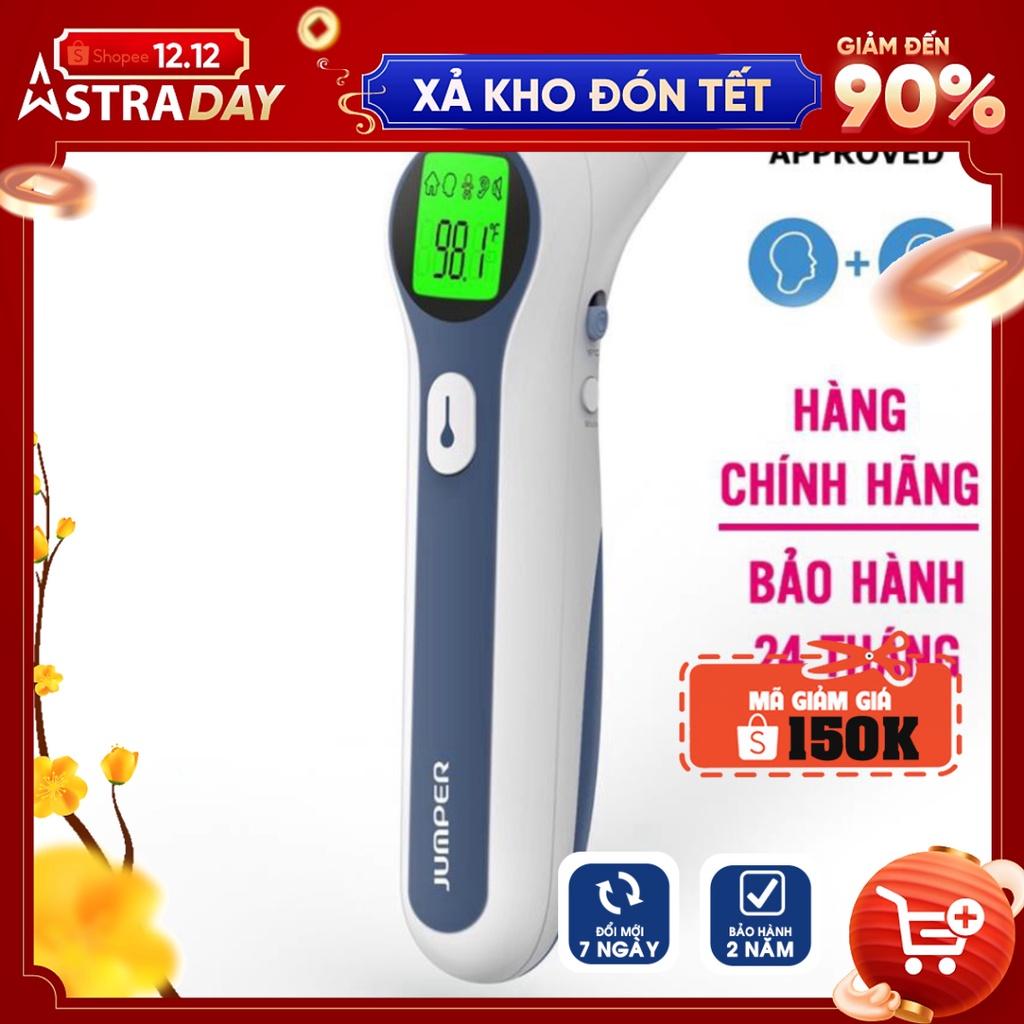 [BH 2 năm] Nhiệt kế hồng ngoại đo trán &amp; tai 4in1 Jumper FR300, nhiệt kế điện tử microlife, máy đo nhi