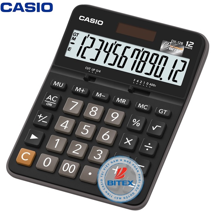 Máy tính Casio DX-12B, Bảo hành 7 năm - Hàng chính hãng Bitex