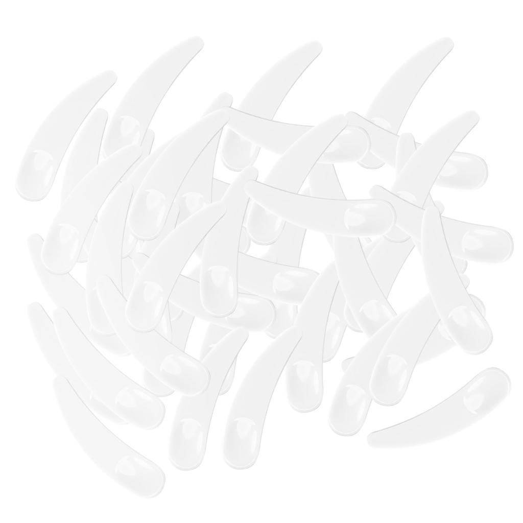 100pcs Makeup Cream Stick Spoon Spatula White