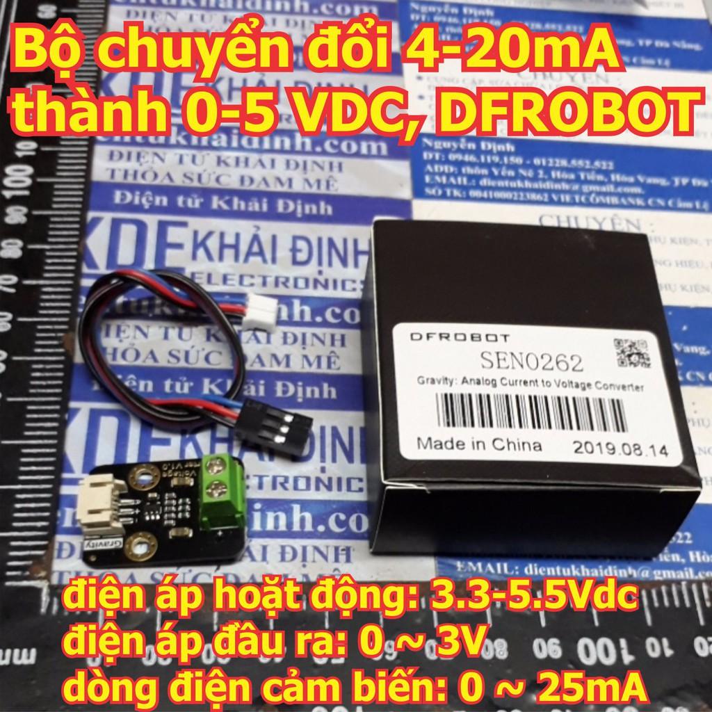 Bộ chuyển đổi 4-20mA thành 0-5 VDC, dùng chuyển đổi tín hiệu các cảm biến công nghiệp, DFROBOT kde6099