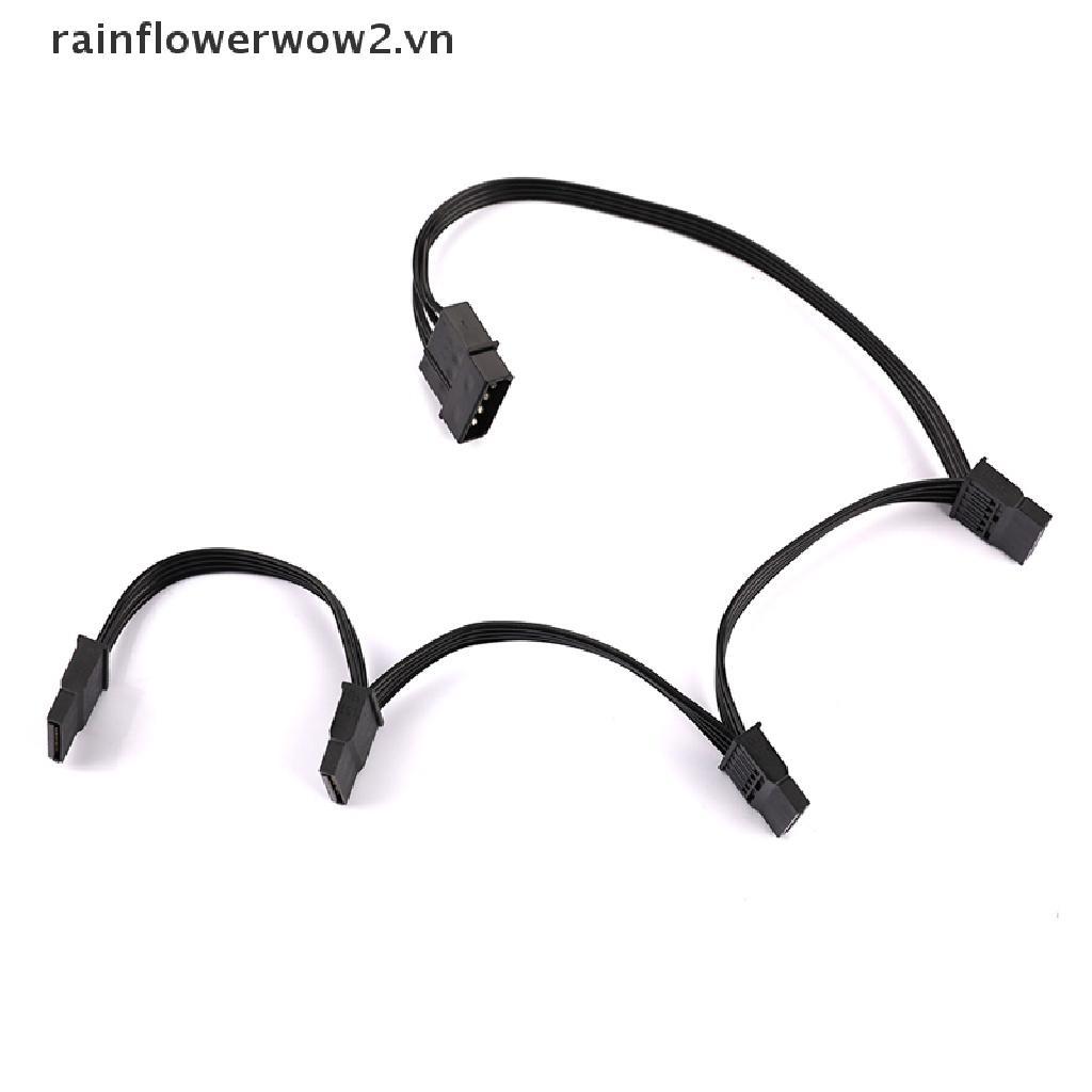 Dây Cáp Chia Nguồn Ổ Cứng 4pin IDE 1 Sang 5 SATA 15Pin DIY Chuyên Dụng