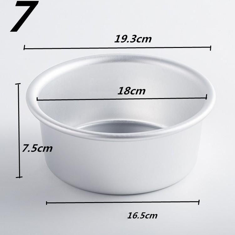 Khuôn Tròn Hợp Kim Nhôm Cao Cấp Đế Liền 5 inch, 6 inch, 7 inch, 8 inch