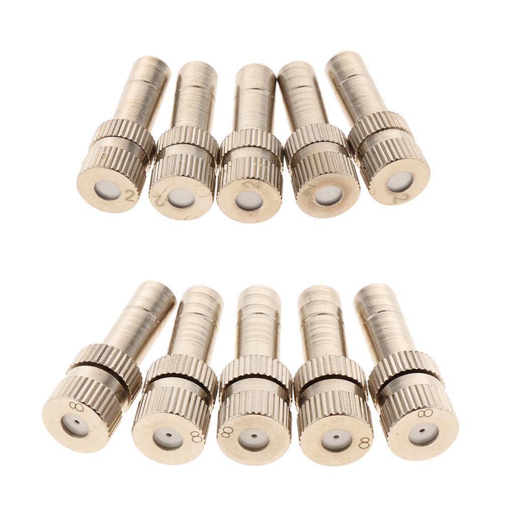 10 x 0.2mm Low Pressure  Nozzle 6mm Mist Nozzle Irrigation Tool