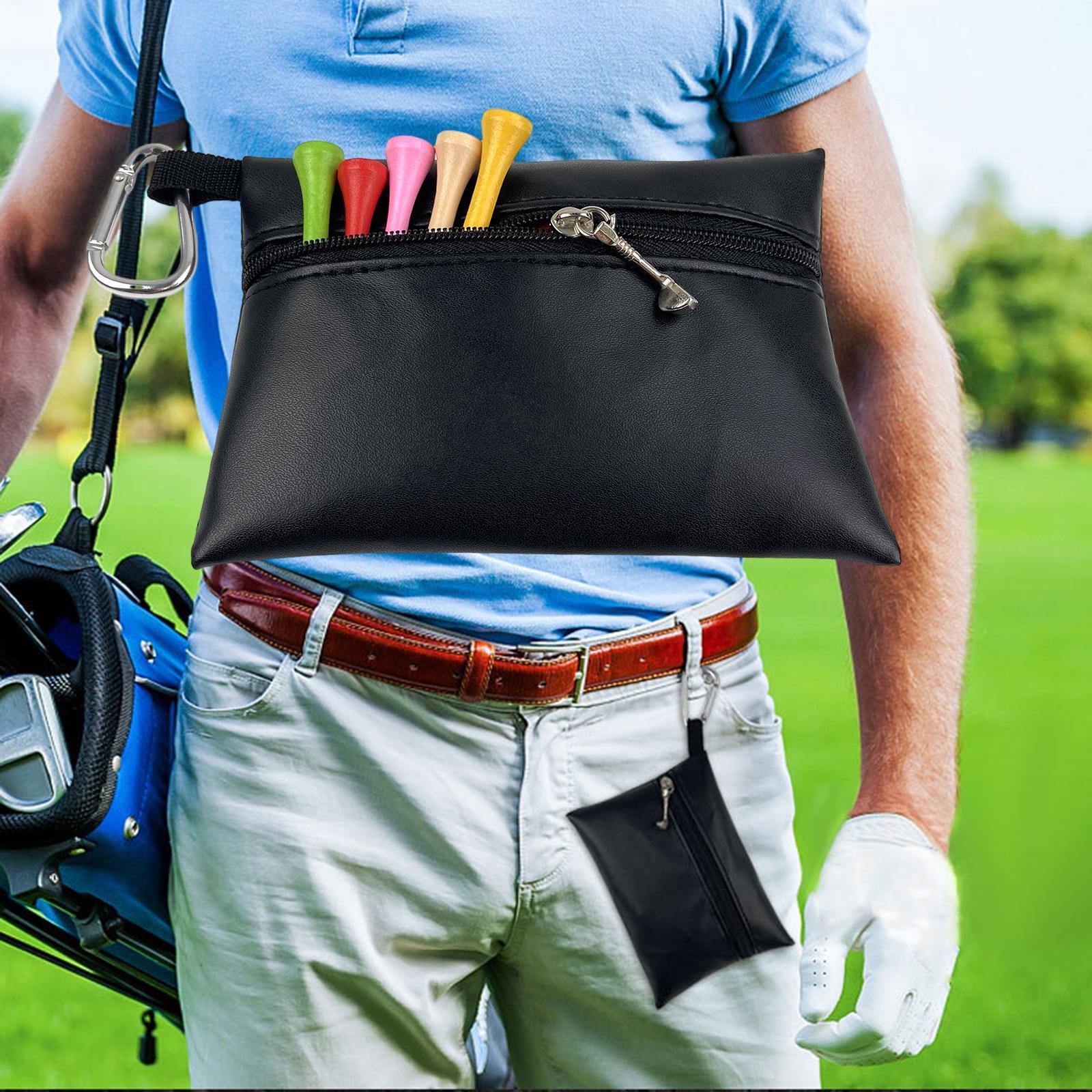 Golf Tees Holder Bag Tee Ball Marker Bag for Golf Player Golf Ball Waist Bag