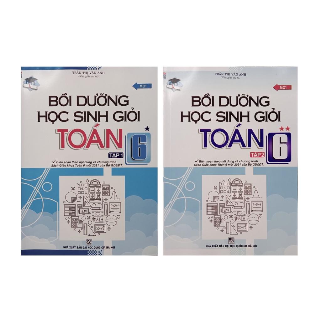 Sách - Combo Bồi dưỡng học sinh giỏi Toán 6 (Tập 1 + Tập 2)