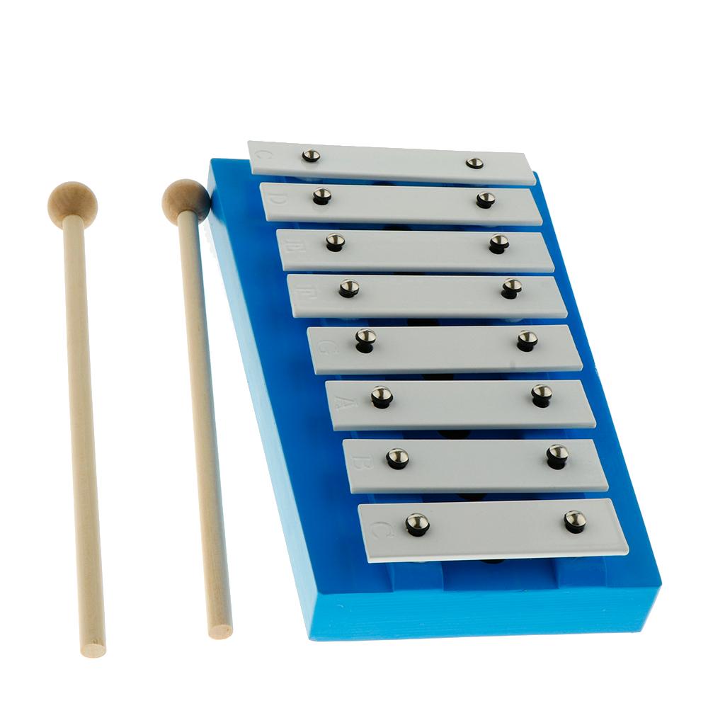 8 Note Glockenspiel Đàn Xylophone Đồ Chơi với Hai Cái Vồ dành cho Trẻ Em Đồ Chơi Trẻ Em