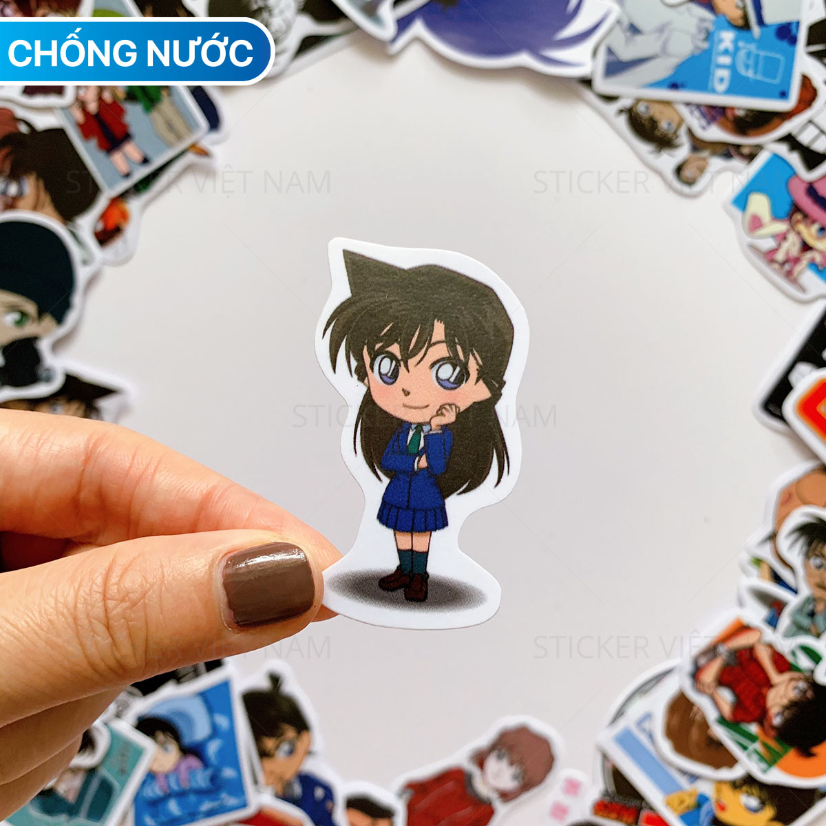 sticker Conan Thám Tử Nhí Lừng Danh Kaito Kid trang trí siêu dễ thương chống nước - gói nhỏ - 20 hình