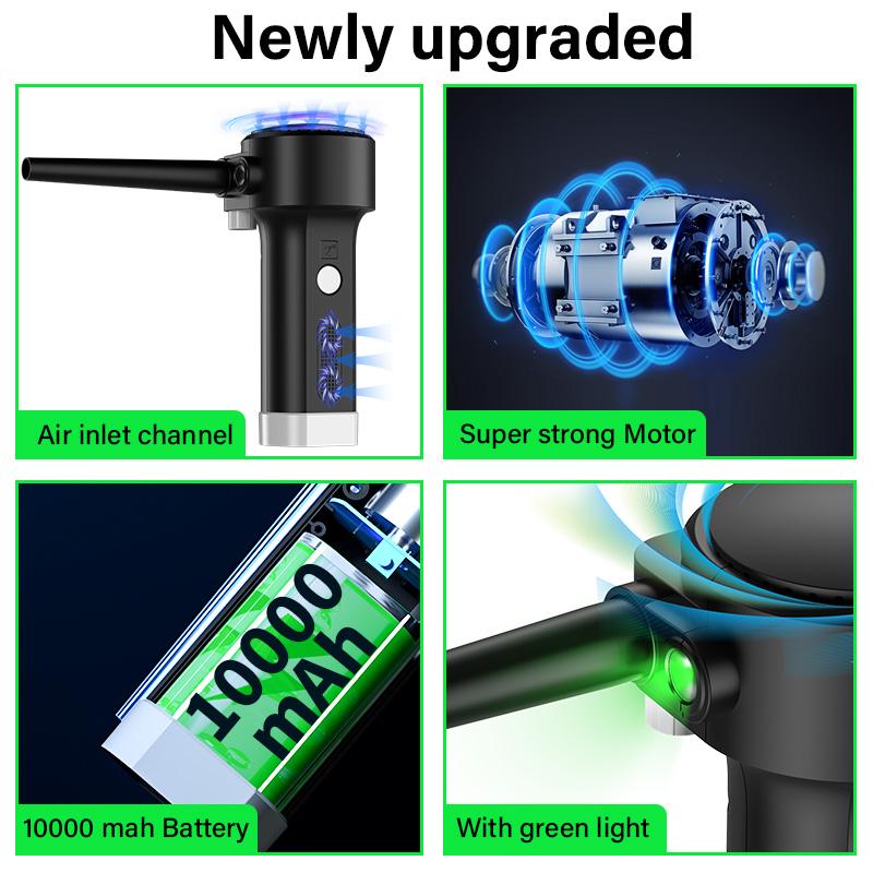 Duster không khí điện, khí nén có thể cho máy tính, máy tính xách tay làm sạch bụi, lông, PC, mục đích của máy in, chất tẩy màn