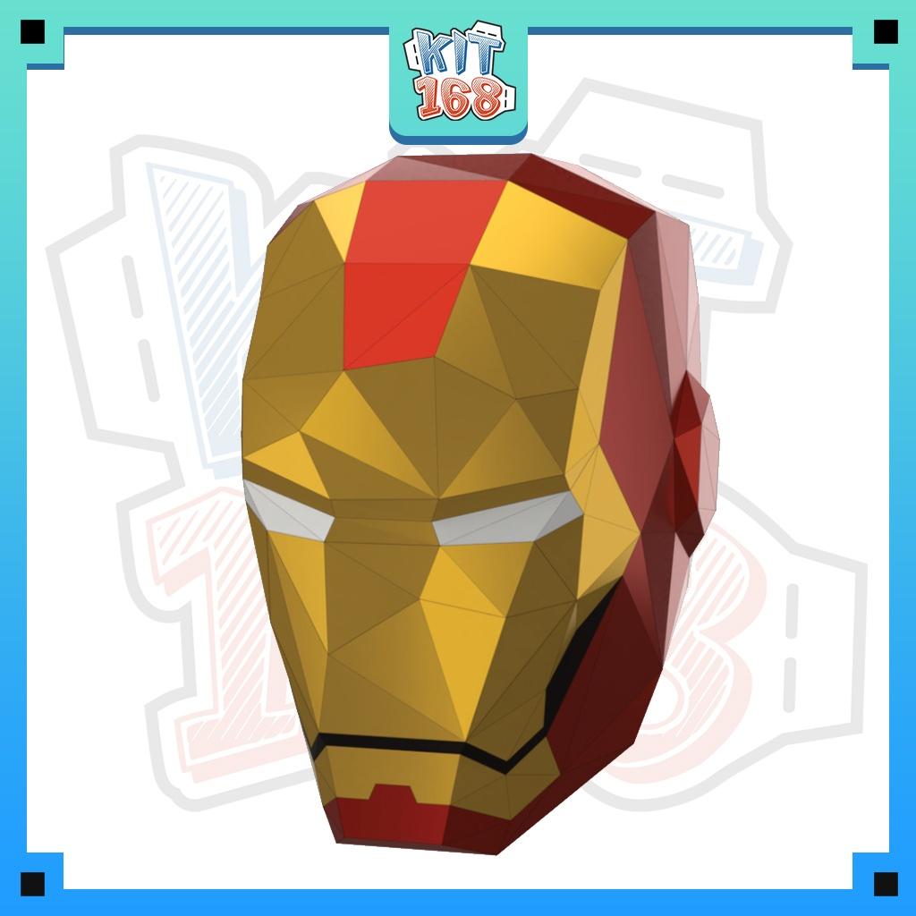 Mô hình giấy Anime Game Iron man Helmet (đội lên được)