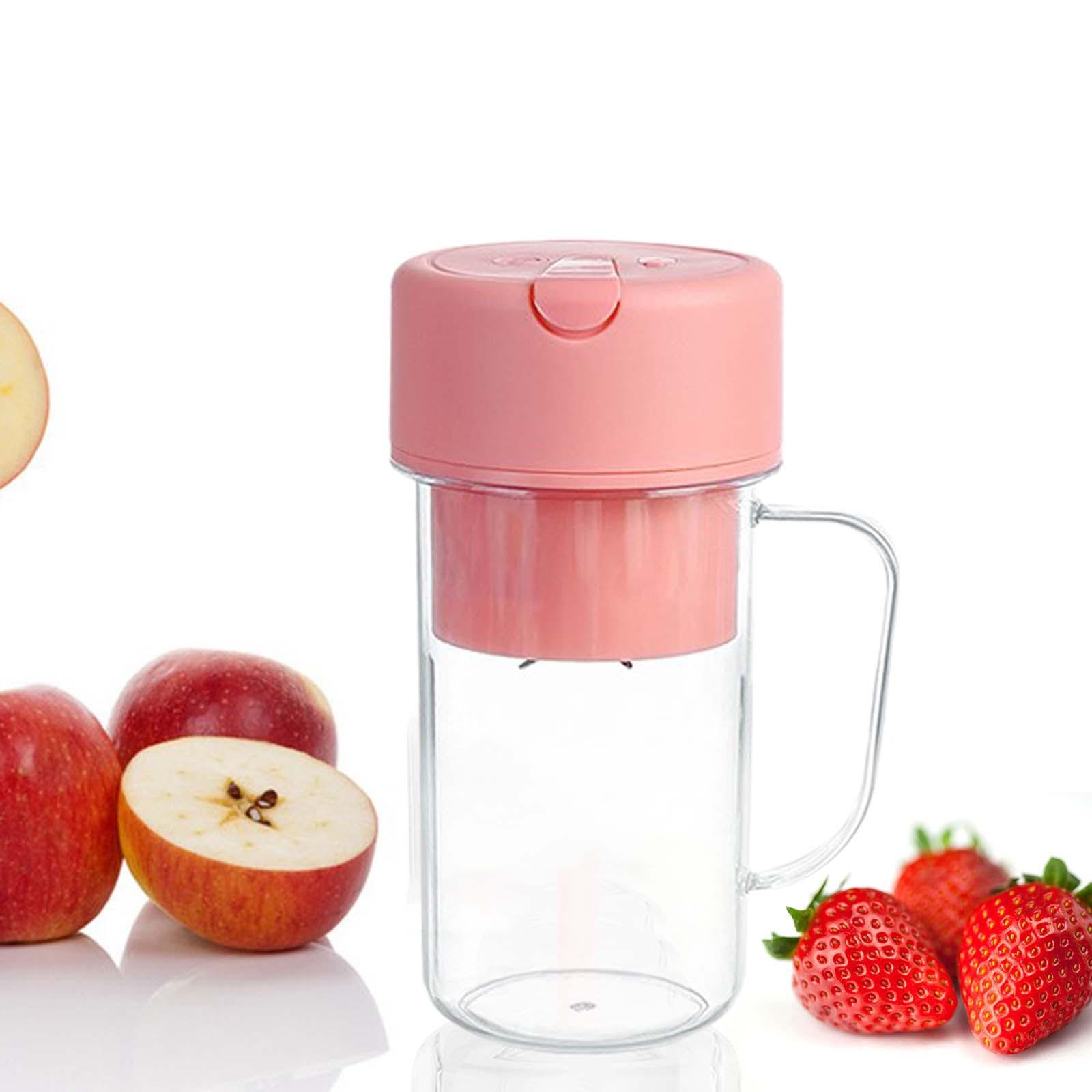 Small Electric Juicer Cup 14oz Fresh Juice Blender for Picnic Sports Camping