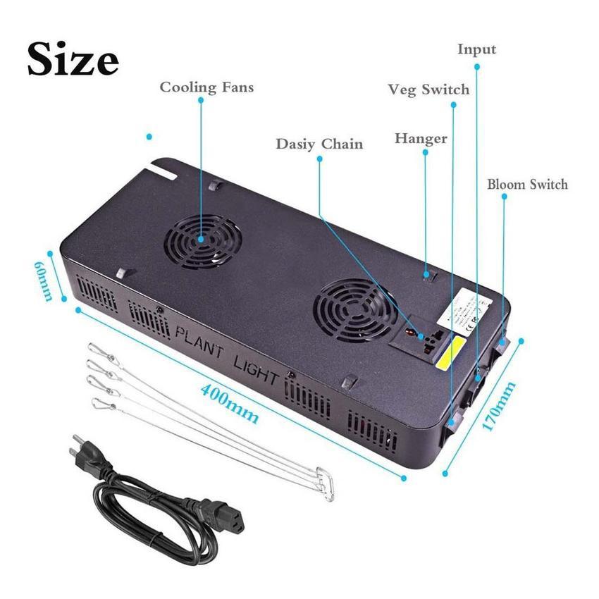 Đèn Led trồng cây TS-600W, Đèn trồng cây trong nhà, led grow light