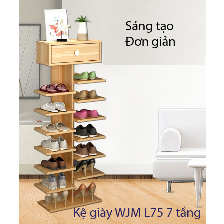 Kệ Giày Gỗ Nhiều Tầng - Thiết Kế Sáng Tạo, Tiết Kiệm Không Gian