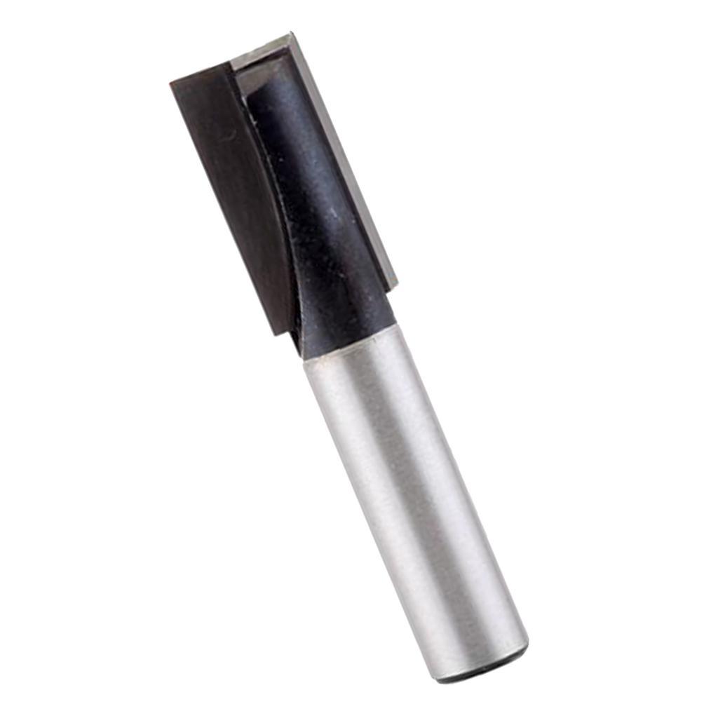 2pcs Carbide Tipped Cleaning Bottom Router Bit Cutter 5mm 10mm Cutting Dia