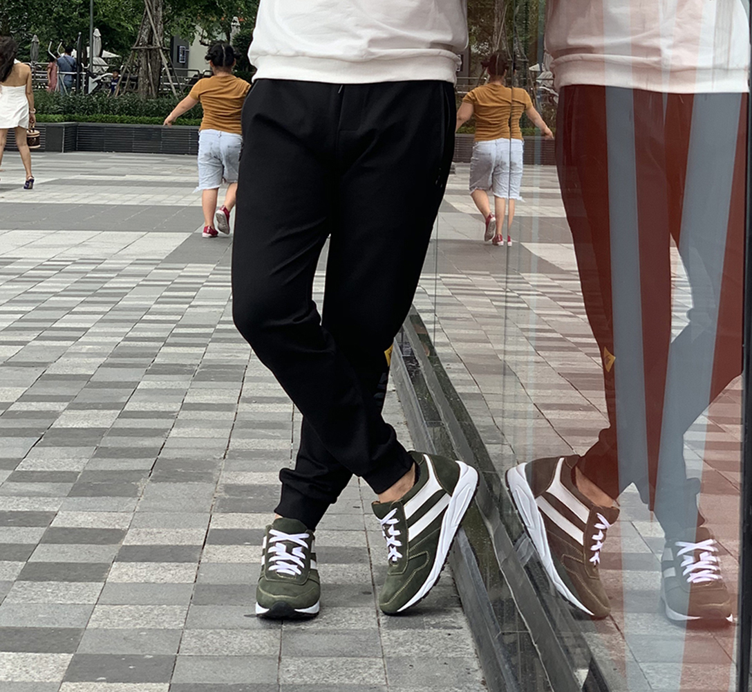 GIÀY TĂNG CHIỀU CAO GIÀY CAO DÀNH CHO NAM GIỚI T20 XANH RÊU DA LỘN - CAO 8CM GIÀY ĐỘN NAM CAO VƯỢT TRỘI