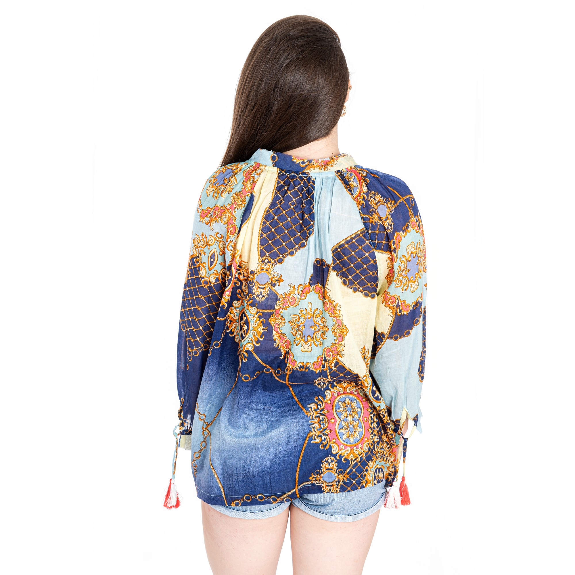 Áo Dài Tay Cotton Isla Bonita IB23192-NV