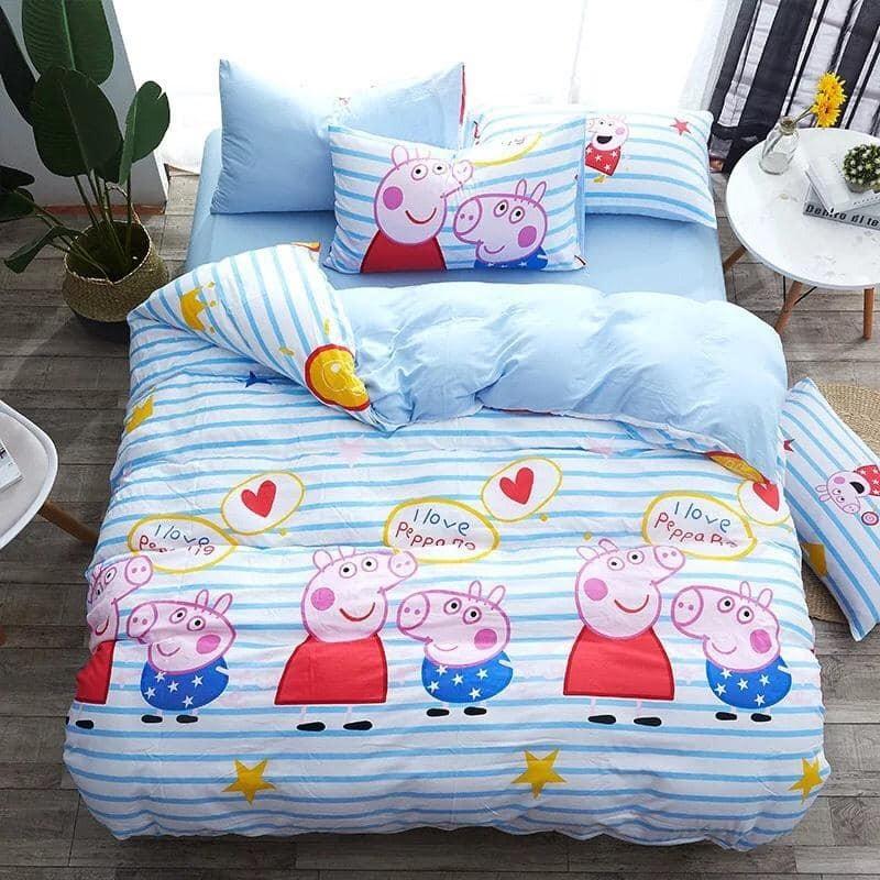 Bộ chăn ga 4 món cotton Poly cao cấp đủ size nhiều mẫu (không kèm ruột) PLA32