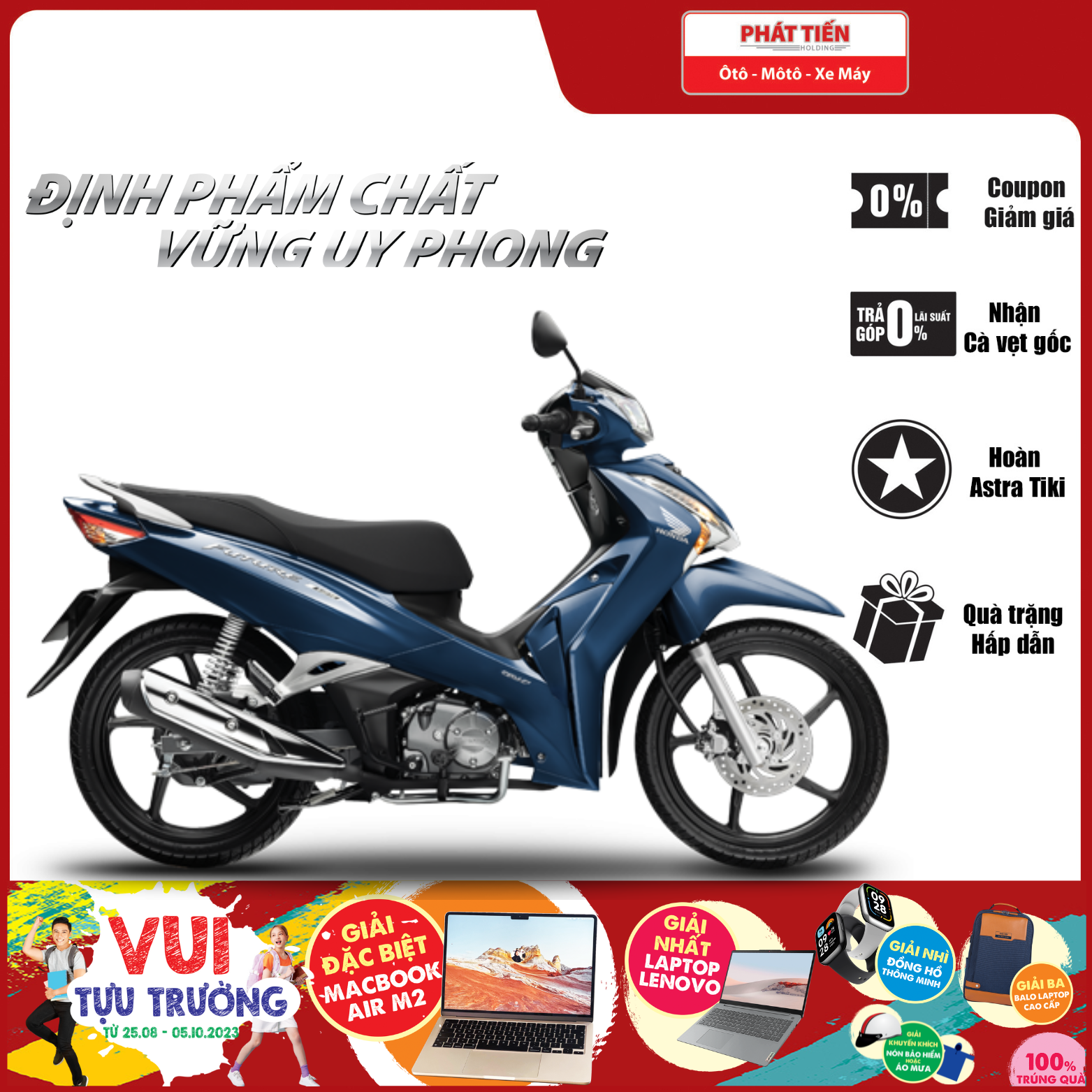 Xe Máy Honda Future 125 FI 2021 - Phiên Bản Cao Cấp - Xanh Đen