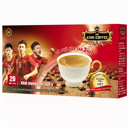Cà phê hòa tan King Coffee 3IN1 320g