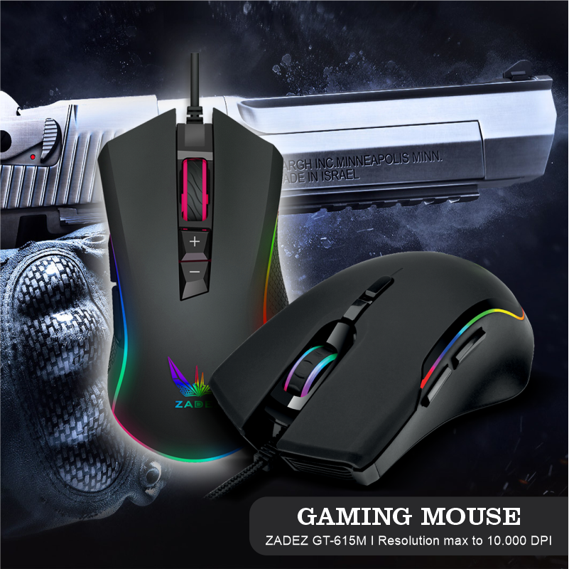 Chuột Gaming Có Dây ZADEZ GT-615M - Hãng Chính Hãng