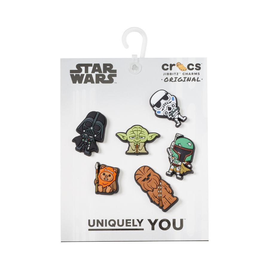 Sticker nhựa jibbitz unisex Crocs Star Wars Character 6 Pcs - 10010616