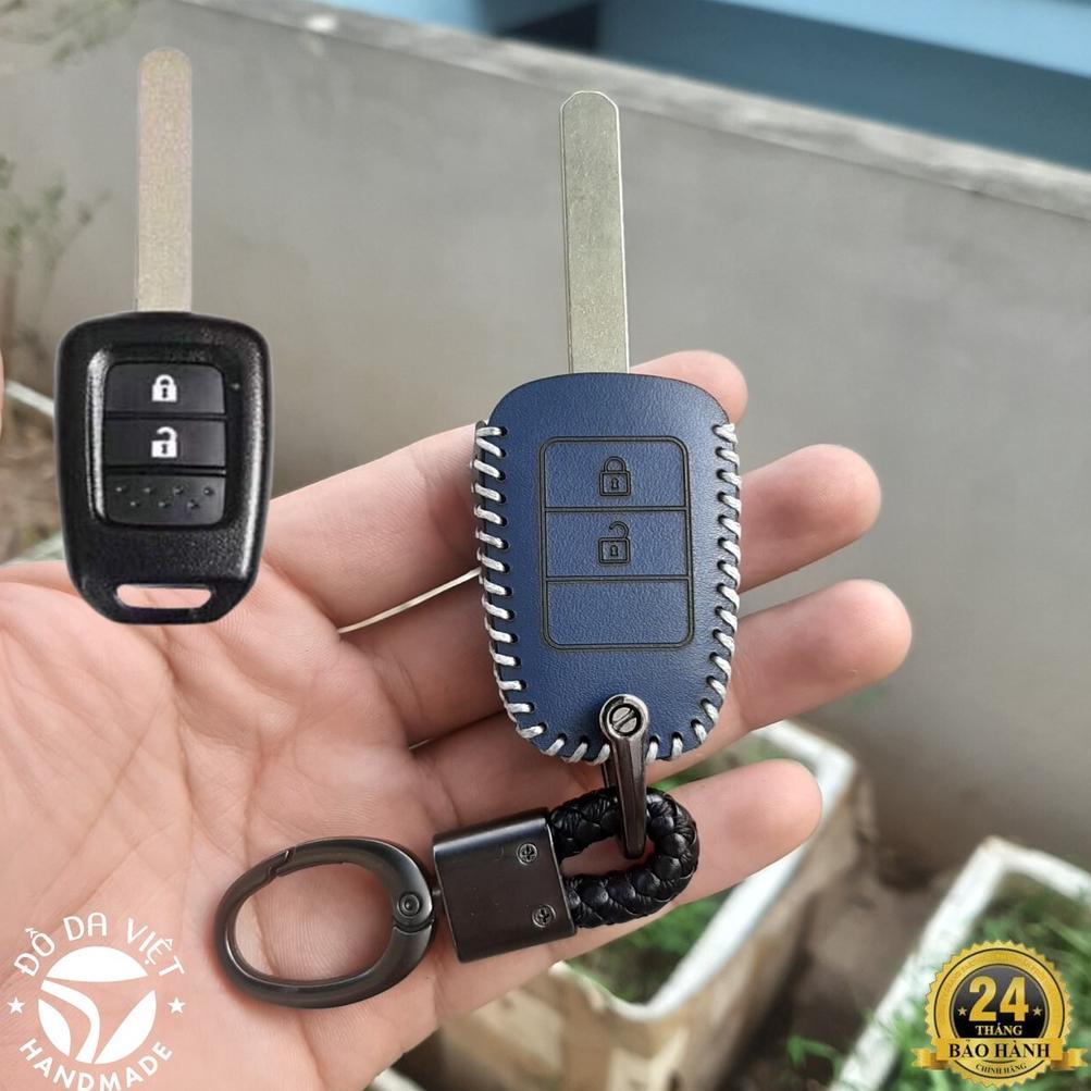 Bao da chìa khoá ô tô Honda Brio, City, Civic 2014-2018 bảo hành 2 năm