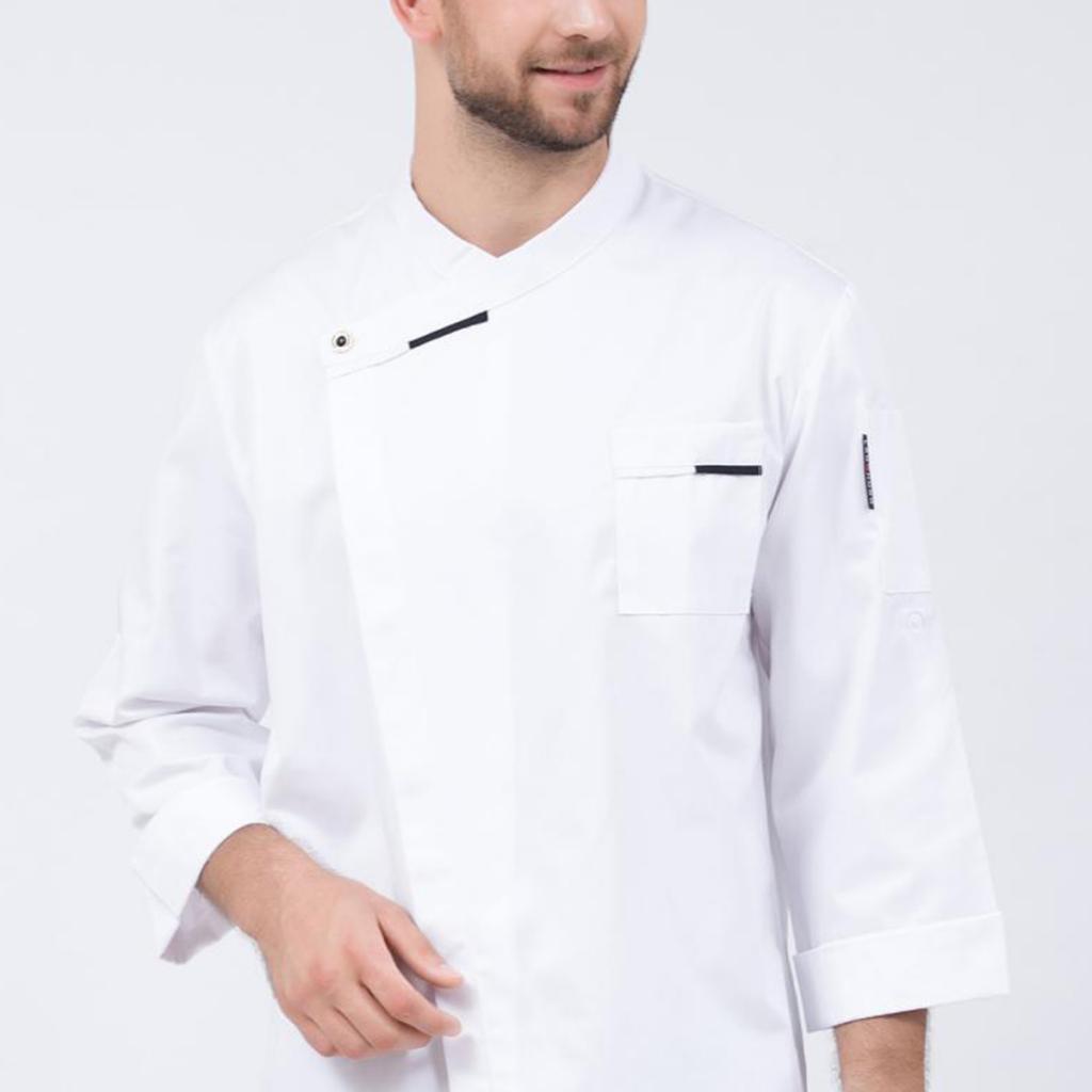 Men Women Chef Coat Hotel Jacket Cooking Uniform Restaurant Workwear