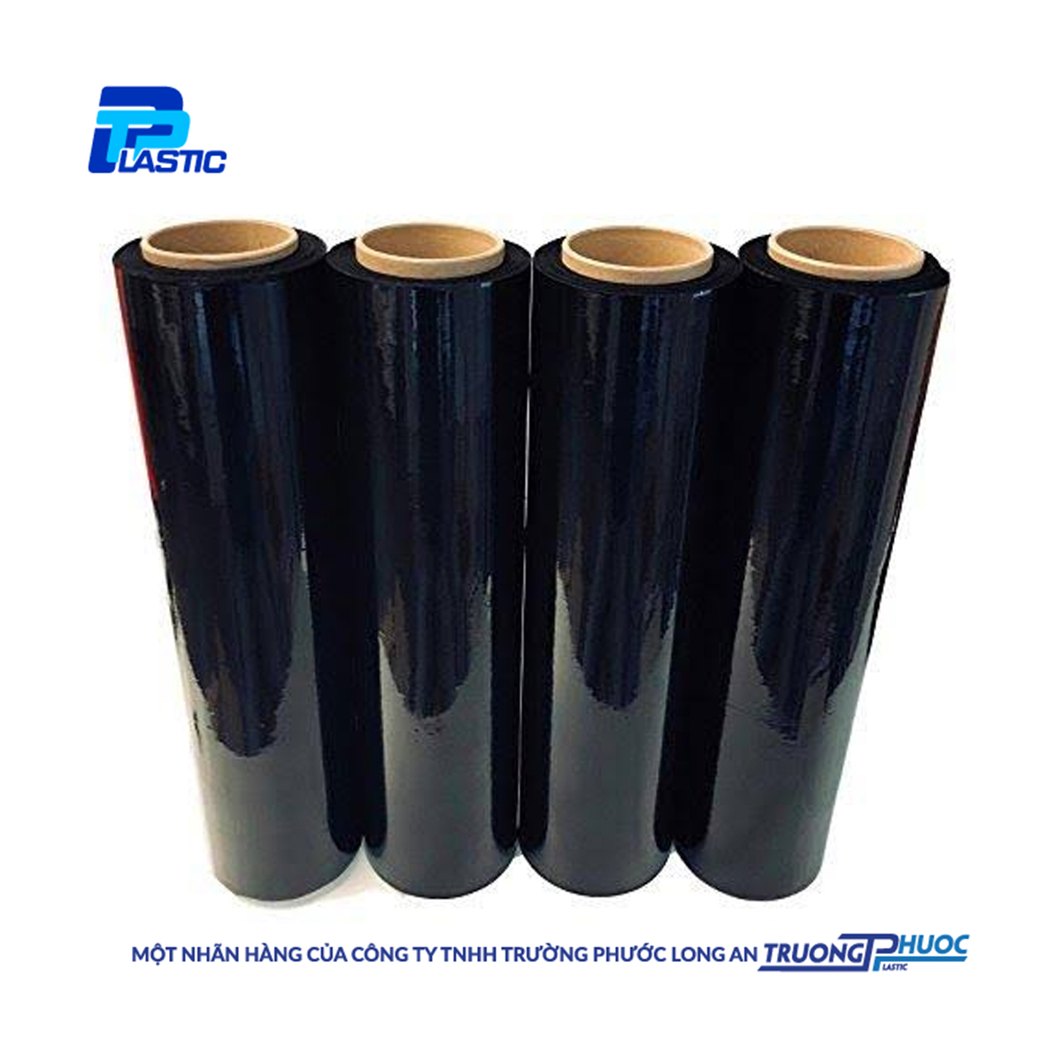 Màng PE Quấn Hàng Pallet (Dày 20mic) TP Plastic, PE Stretch Film, Màng Nhựa Bọc Hàng, Màng Co, Màng Cuốn Hàng,Màng Chít, 3.96kg/cuộn, MÀU ĐEN