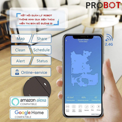 Robot Hút Bụi Lau Nhà Probot Nelson A7 - Hàng Chính Hãng