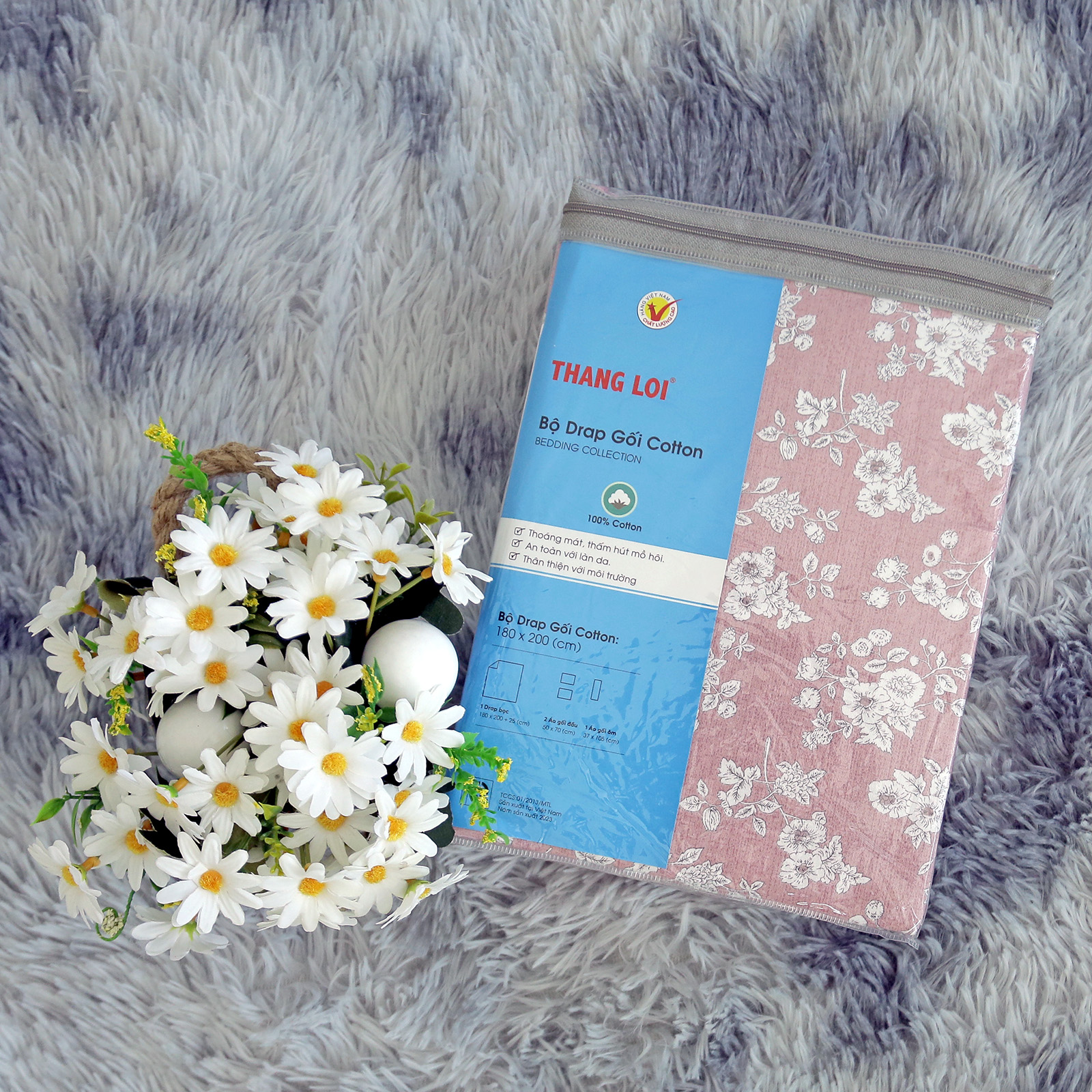 Drap Lẻ Cotton Hoa Thắng Lợi Mẫu 24 - Chính hãng