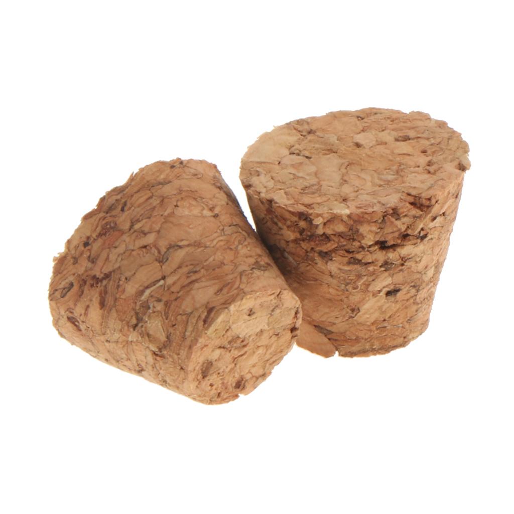 10pcs Tapered Unused Taper Natural Corks Stopper for 7-18mm Bottle DIY Craft
