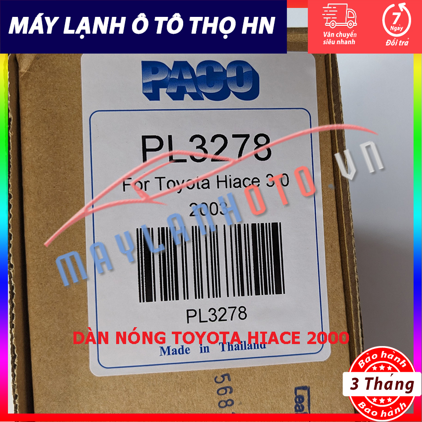 Dàn nóng Toyota Hiace 2000 Hàng xịn Thái Lan
