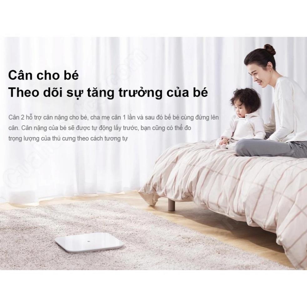 Cân thông minh Xiaomi smart scale2 - Bác Sĩ Gia Đình, Trợ Lý Sức Khỏe - Hàng Chính Hãng