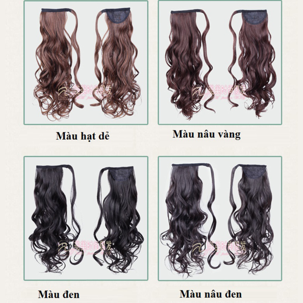 Tóc Giả Cột Xoăn Dài 45 cm, Sợi Tóc Mềm, Tự Nhiên, Tạo Kiểu Trẻ Trung, Dày Dặn, Gắn Chắc Chắn Khi Sử Dụng, Nhiều Màu Tùy Chọn Theo Sở Thích, Kết Hợp Trang Phục Phong Cách Khách Nhau
