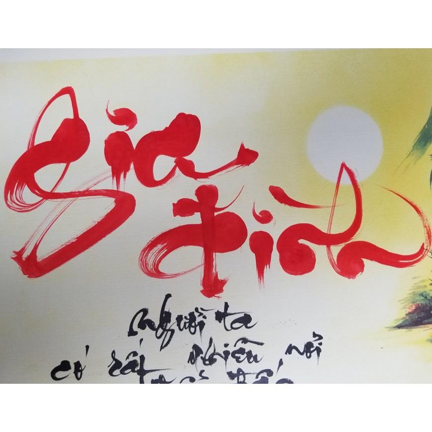 Tranh thư pháp GIA ĐÌNH