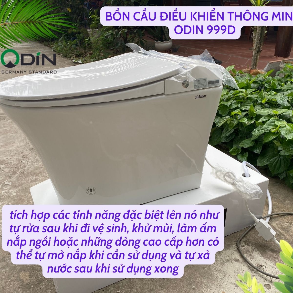 BỒN CẦU KHỐI THÔNG MINH CÓ ĐIỀU KHIỂN ODIN 999D