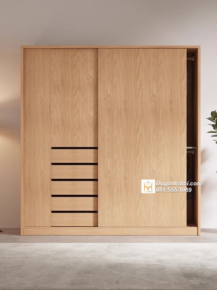 Tủ áo 2 cánh của lùa đẹp hiện đại 2m x 1m8- TA202