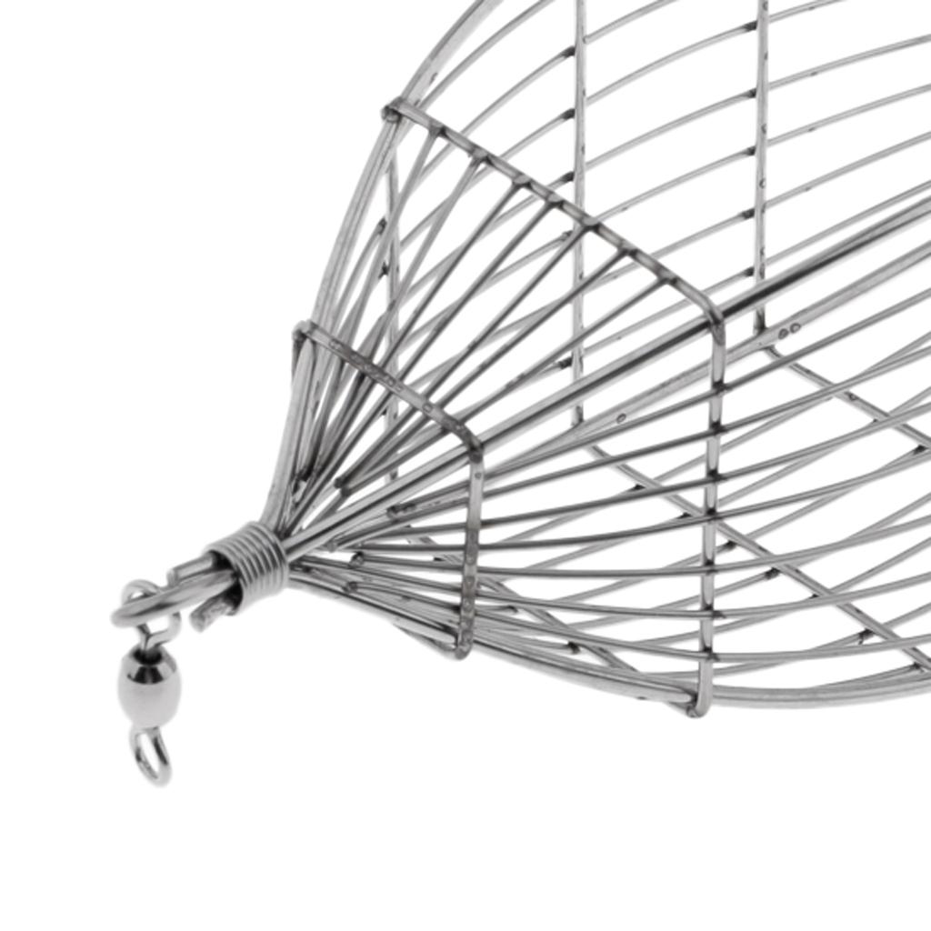 Stainless Steel In Line Wire Cage Bait Fishing Feeder Carp Fishing Tackle