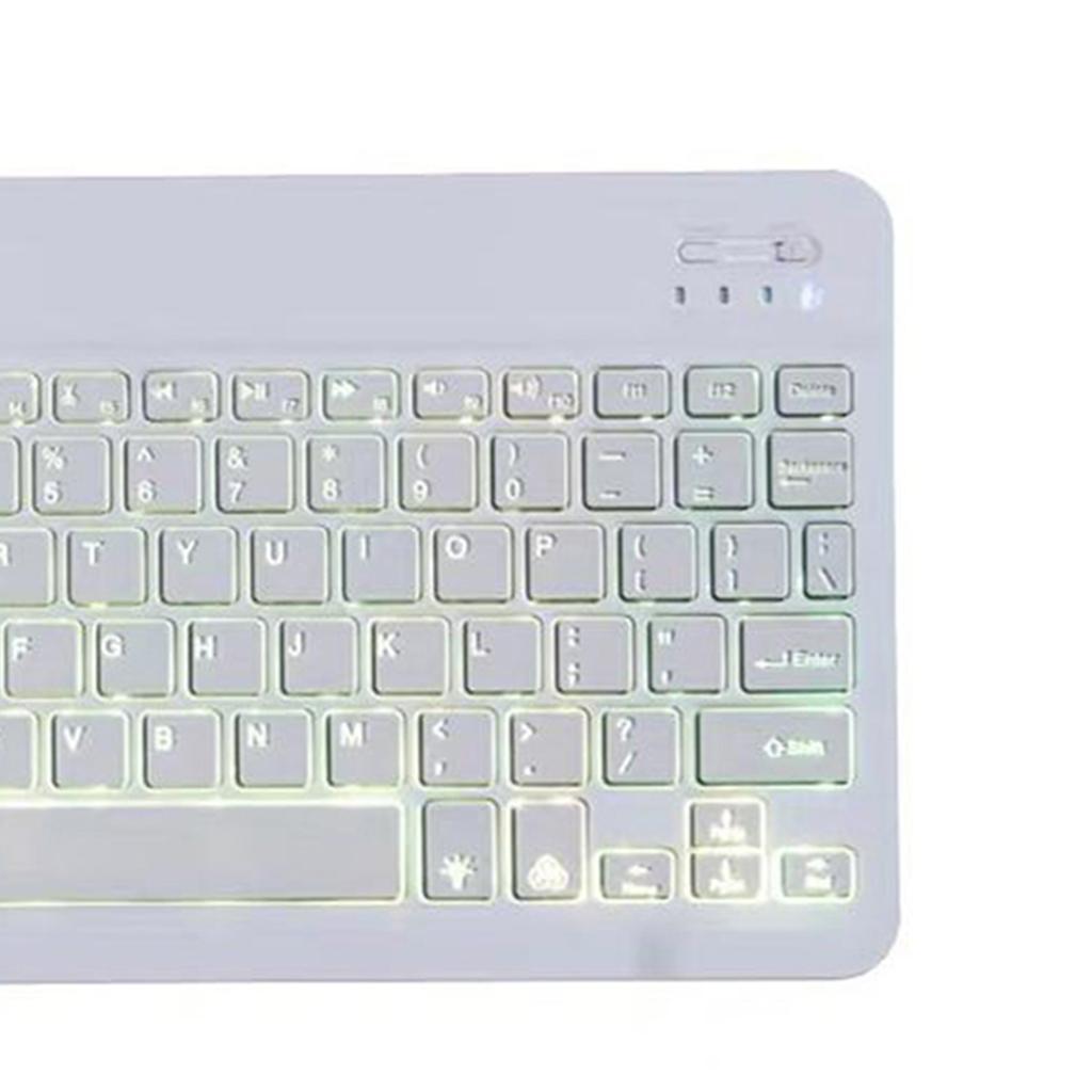 Universal Bluetooth Keyboard With Backlit 7-Colors Tablet
