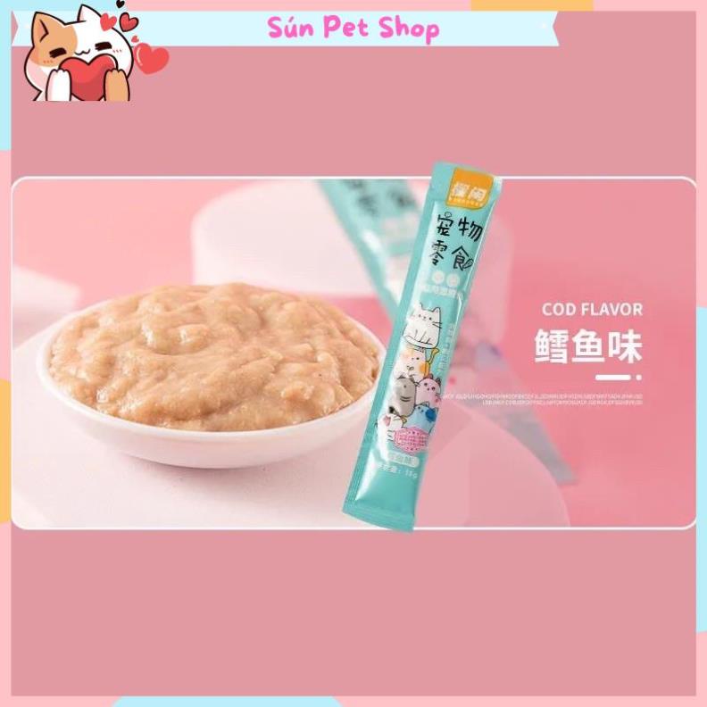 Súp thưởng cho mèo nhiều loại Shizuka | Ciao | Cat Food | Pet Snacks | Masti (15gr)