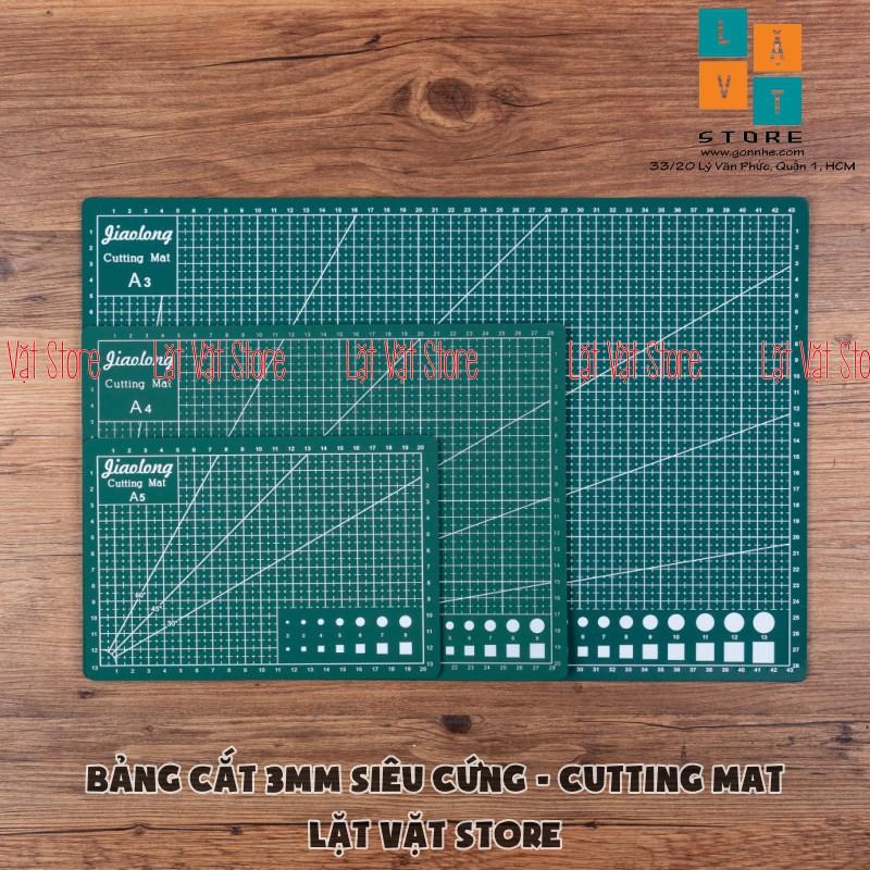 Bảng cắt làm đồ thủ công, tấm lót siêu cứng - Cutting Mat khổ A2,A3, A4, A5 - Dày 3mm