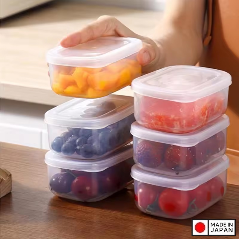 Bộ 2 hộp thực phẩm nắp mềm Ag+ 280ml - Hàng nội địa Nhật Bản nhập khẩu chính hãng