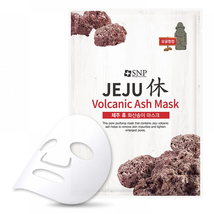 Bộ Mặt Nạ Jeju Làm Sạch Lỗ Chân Lông SNP Jeju Volcanic Ash Mask (10 Miếng)